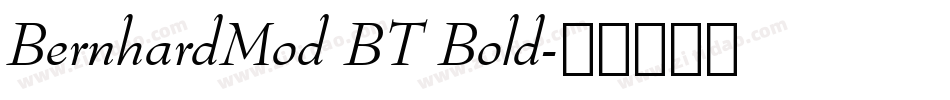 BernhardMod BT Bold字体转换